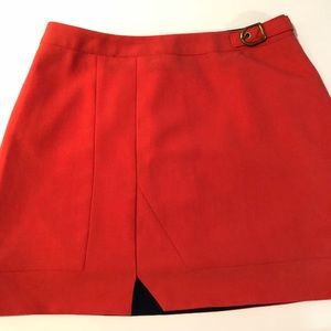 Lavand Women’s Skirt Size S Red Buckle Detail